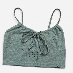 Elegant Lace Women’s Top in Sage Green
